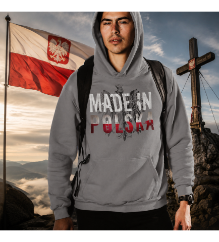 BLUZA Z KAPTUREM MADE IN POLSKA